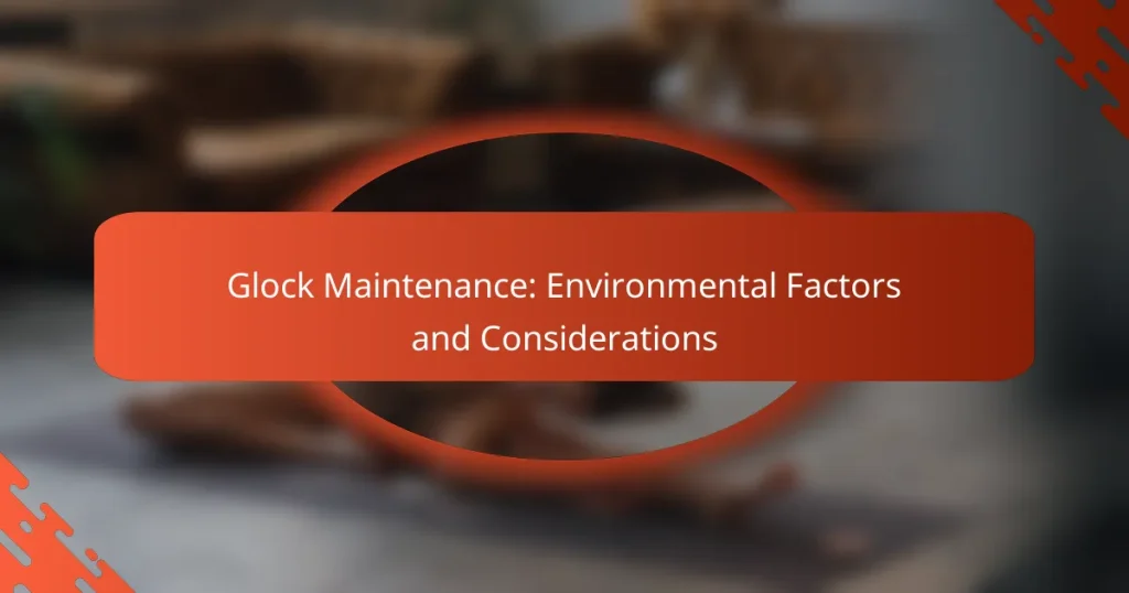 Glock Maintenance: Environmental Factors and Considerations